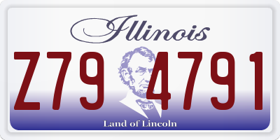 IL license plate Z794791