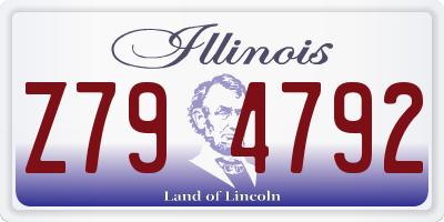 IL license plate Z794792