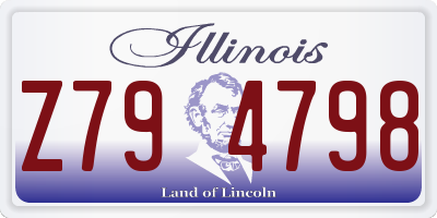 IL license plate Z794798
