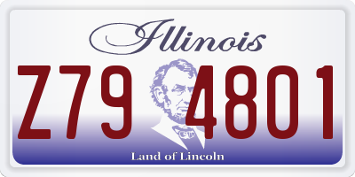 IL license plate Z794801