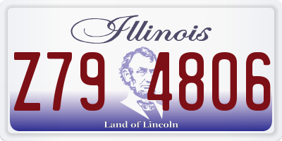IL license plate Z794806