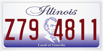IL license plate Z794811