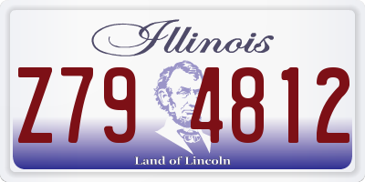 IL license plate Z794812