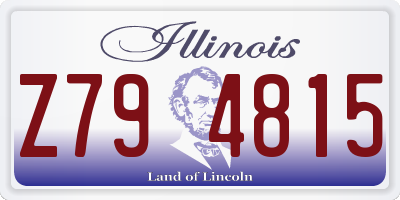 IL license plate Z794815