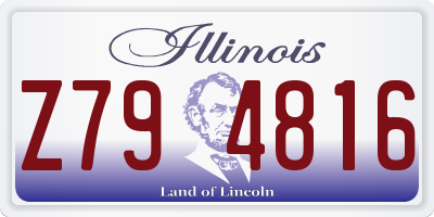 IL license plate Z794816