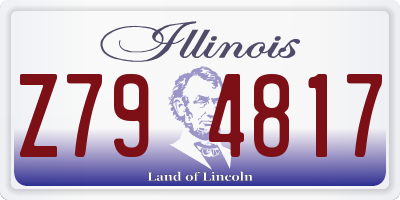 IL license plate Z794817