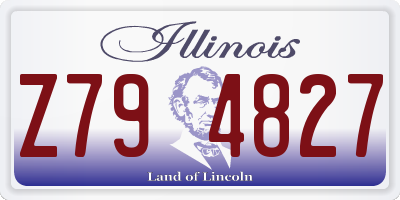 IL license plate Z794827