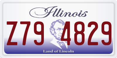 IL license plate Z794829