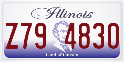 IL license plate Z794830