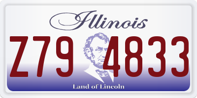 IL license plate Z794833