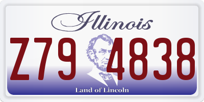 IL license plate Z794838