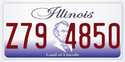 IL license plate Z794850