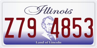 IL license plate Z794853