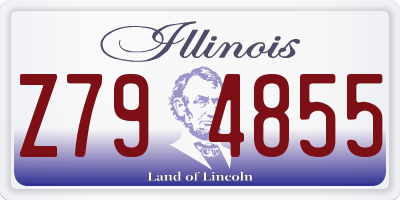IL license plate Z794855
