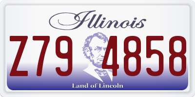 IL license plate Z794858