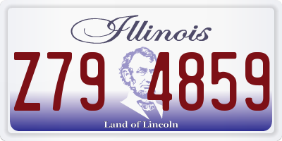 IL license plate Z794859
