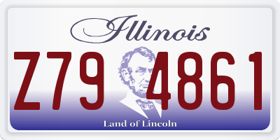 IL license plate Z794861