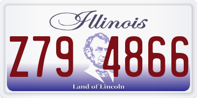 IL license plate Z794866