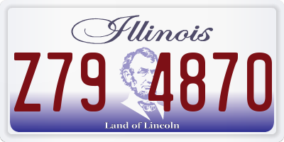 IL license plate Z794870