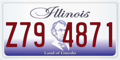 IL license plate Z794871