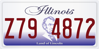 IL license plate Z794872