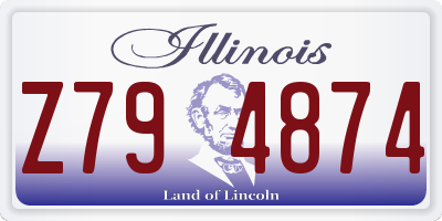 IL license plate Z794874