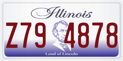 IL license plate Z794878