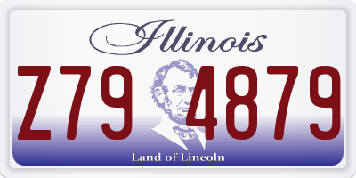 IL license plate Z794879