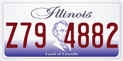 IL license plate Z794882