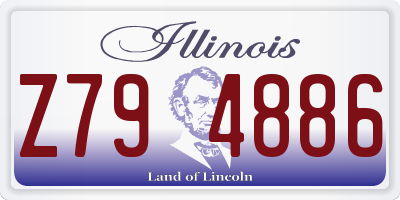 IL license plate Z794886