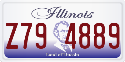 IL license plate Z794889