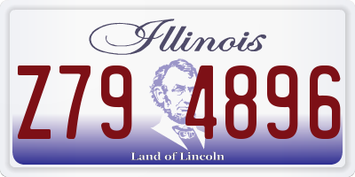 IL license plate Z794896