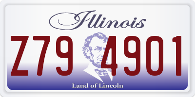 IL license plate Z794901