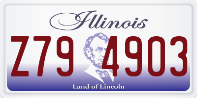 IL license plate Z794903