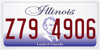 IL license plate Z794906