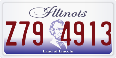 IL license plate Z794913