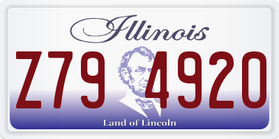IL license plate Z794920