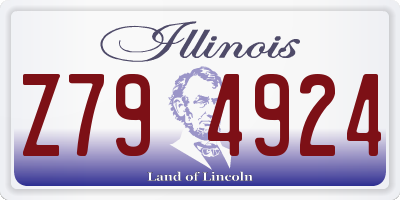 IL license plate Z794924