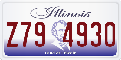 IL license plate Z794930