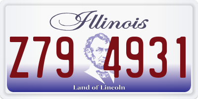 IL license plate Z794931
