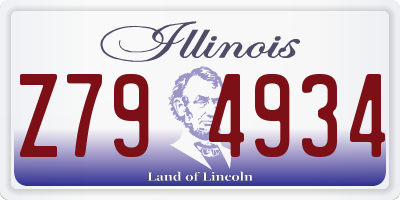 IL license plate Z794934