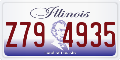 IL license plate Z794935