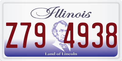 IL license plate Z794938