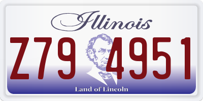 IL license plate Z794951