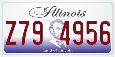 IL license plate Z794956
