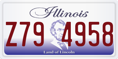 IL license plate Z794958