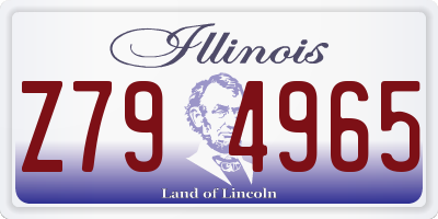 IL license plate Z794965