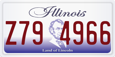 IL license plate Z794966