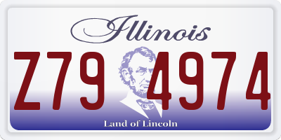 IL license plate Z794974