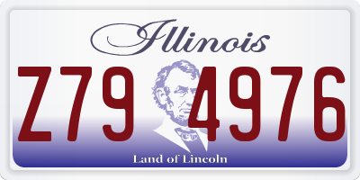 IL license plate Z794976
